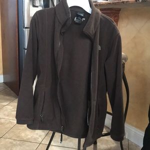Brown northface jacket